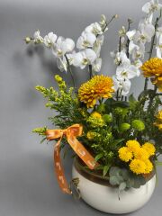 Sunny Day Yaz Çiçekleri Seramik Vazo