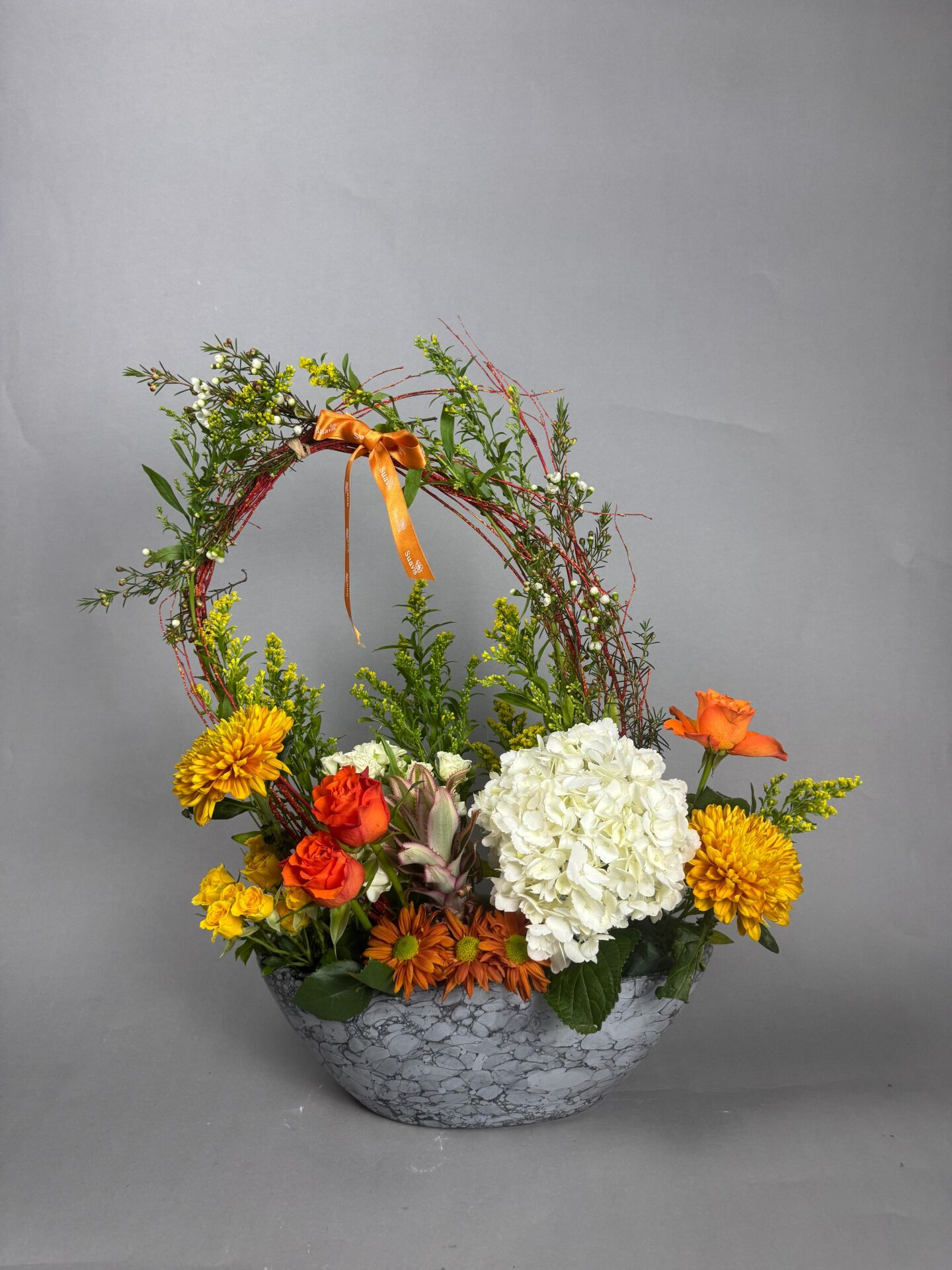 Leonie Turuncu Seramik Mini Arajman