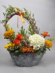 Leonie Turuncu Seramik Mini Arajman