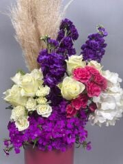 Anatoryum Lila Arajman Mor Vazo