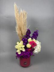 Anatoryum Lila Arajman Mor Vazo