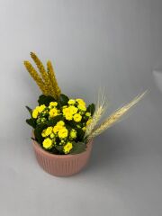 Yellow Pop Seramik Mini Vazo