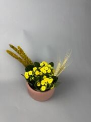 Yellow Pop Seramik Mini Vazo